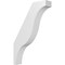 Ekena Millwork 3 1/2-in. W x 16-in. D x 24-in. H Funston Architectural Grade PVC Knee Brace BRCP035X16X24FST - alternate 1